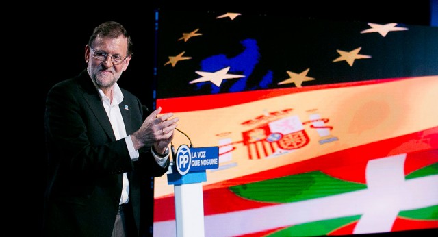 Mariano Rajoy participa en un acto de campaña en Bilbao