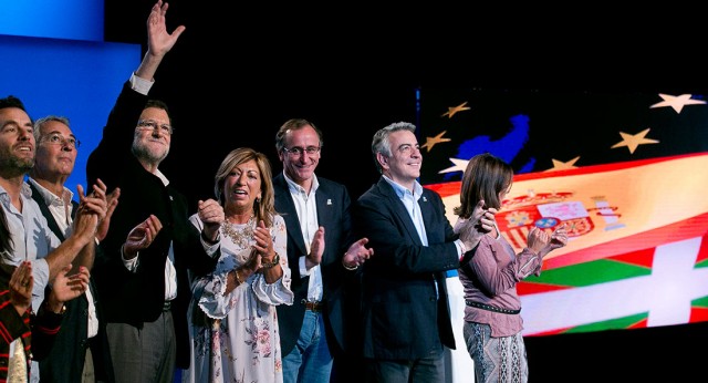 Mariano Rajoy participa en un acto de campaña en Bilbao