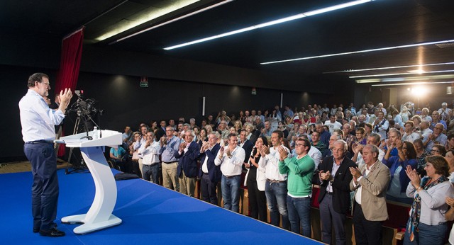 Mariano Rajoy interviene en un acto en San Ciprian (Lugo)