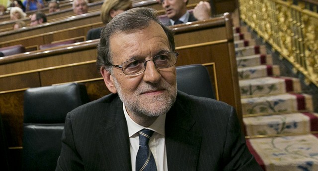 Mariano Rajoy durante la sesión de investidura 