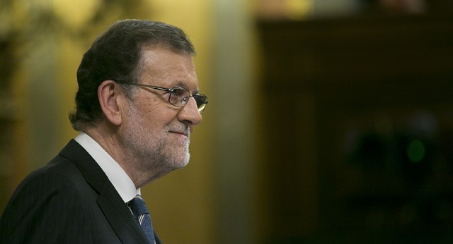 Mariano Rajoy durante su intervención en la sesión de investidura