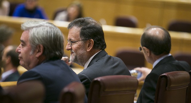 Mariano Rajoy preside la reunión del GPP en el Senado