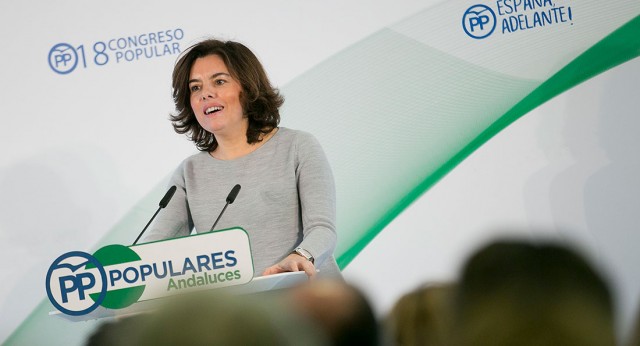 Soraya Sáenz de Santamaría presenta las líneas básicas de la Ponencia Económica y de Administración Territorial