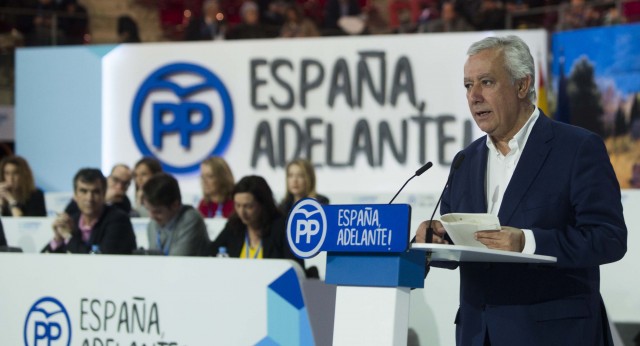 Javier Arenas durante la Ponencia Económica y Administración Terriotorial