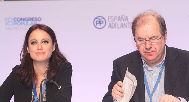 Andrea Levy con Juan Vicente Herrera