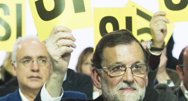 Mariano Rajoy durante la votación 18 congreso