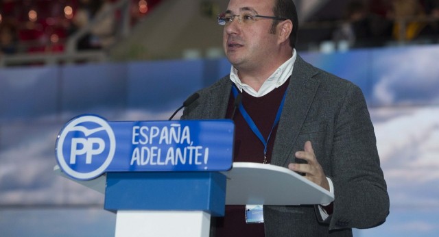 Pedro Antonio Sánchez durante la Ponencia Social del 18 Congreso del PP