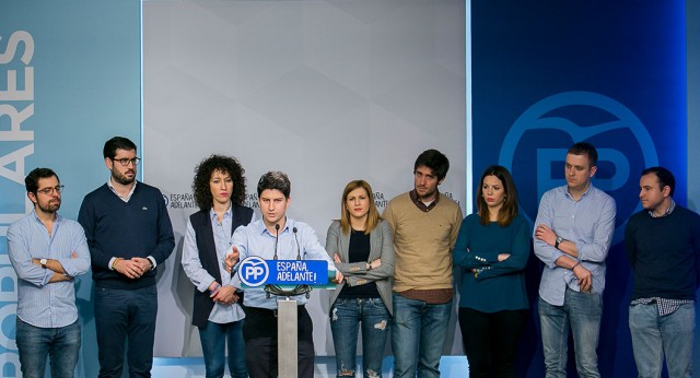 Rueda de prensa De Diego Gago, candidato a presidir Nuevas Generaciones