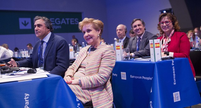 Carmen Quintanilla en el Congreso del PPE