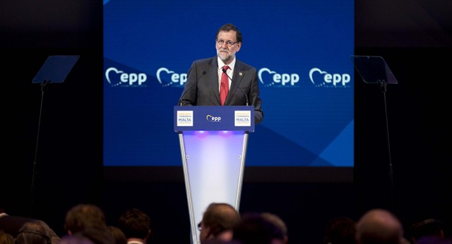 Mariano Rajoy interviene en el Congreso del PPE en Malta