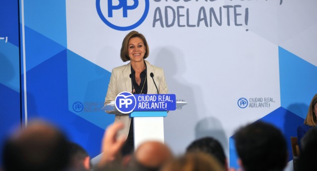 Mª Dolores Cospedal inaugura  el XIV Congreso Provincial del PP de Ciudad Real