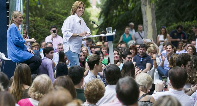 Mª Dolores Cospedal clausura el acto de balance de dos años de gobierno de Cifuentes en Madrid