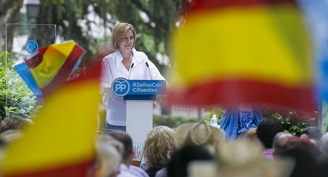 Mª Dolores Cospedal clausura el acto de balance de dos años de gobierno de Cifuentes en Madrid