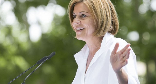 Mª Dolores Cospedal clausura el acto de balance de dos años de gobierno de Cifuentes en Madrid