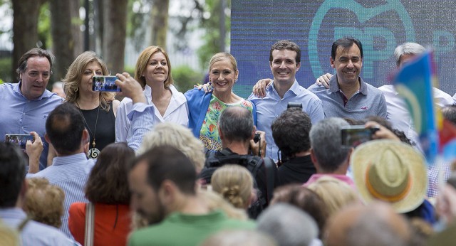 Mª Dolores Cospedal clausura el acto de balance de dos años de gobierno de Cifuentes en Madrid