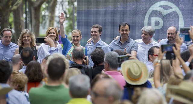 Mª Dolores Cospedal clausura el acto de balance de dos años de gobierno de Cifuentes en Madrid