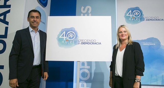 Fernando Martínez-Maillo y Mari Mar Blanco presentan el logo #40AñosPP