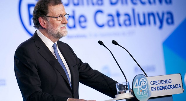 Mariano Rajoy interviene en la Junta Directiva del PP de Cataluña