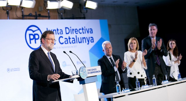 Mariano Rajoy interviene en la Junta Directiva del PP de Cataluña