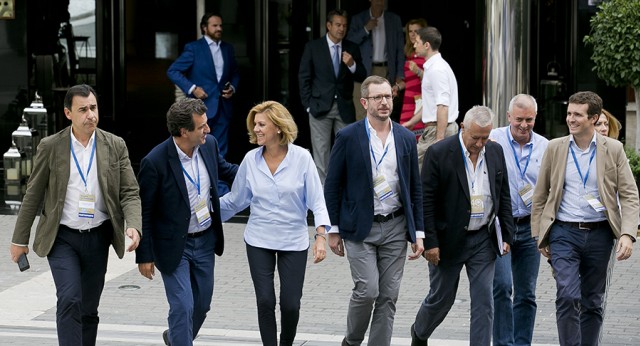 María Dolores de Cospedal en la reunión de presidentes provinciales del PP