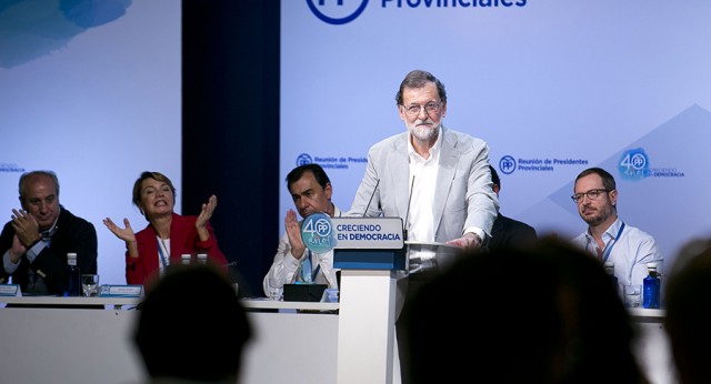 Mariano Rajoy clausura la reunión de presidentes provinciales del PP