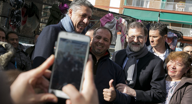 Mariano Rajoy inaugura la nueva sede del PPC en Badalona