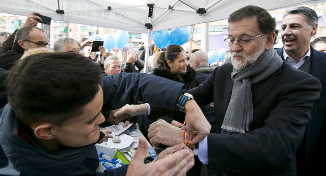 Mariano Rajoy inaugura la nueva sede del PPC en Badalona