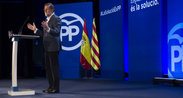Mariano Rajoy clausura un acto en Salou