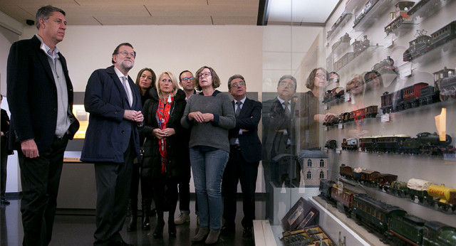 Mariano Rajoy visita el Museo del Juguete en Figueras