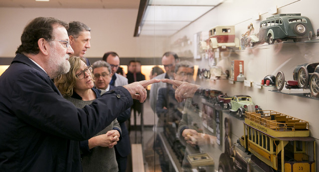 Mariano Rajoy visita el Museo del Juguete en Figueras