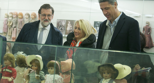 Mariano Rajoy visita el Museo del Juguete en Figueras