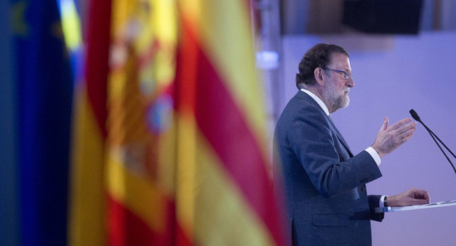 Mariano Rajoy en el cierre de campaña de las elecciones catalanas