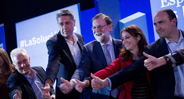 Mariano Rajoy en el cierre de campaña de las elecciones catalanas