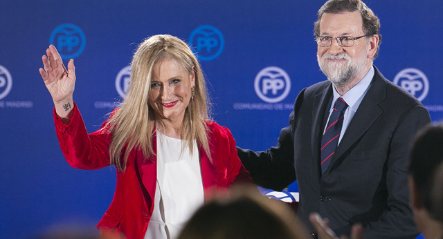 Mariano Rajoy interviene en la cena de Navidad del PP de Madrid