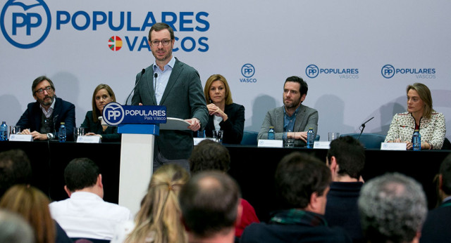 Javier Maroto interviene en la Junta Directiva del PP del País Vasco
