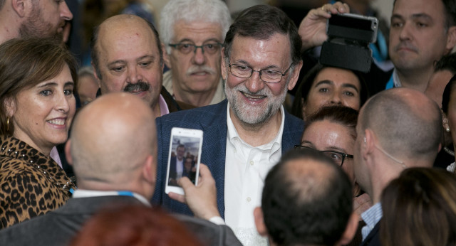 Mariano Rajoy a su llegada a la Escuela de Invierno 