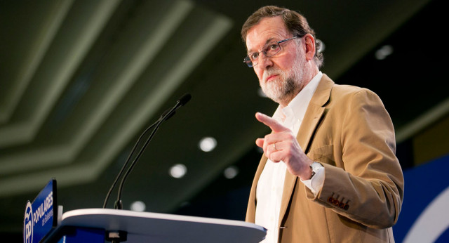 El Presidente del Gobierno y del PP, Mariano Rajoy