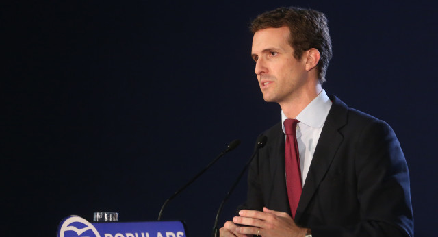 El presidente del Partido Popular, Pablo Casado