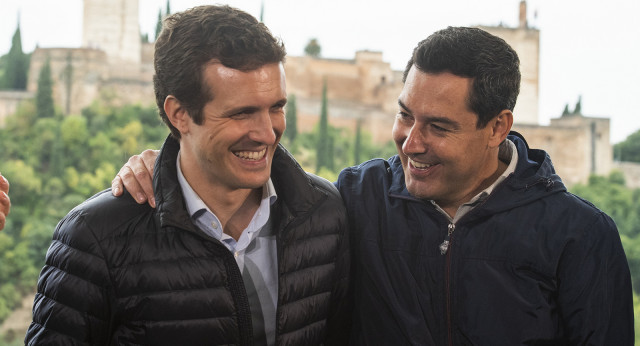 Pablo Casado y Juanma Moreno