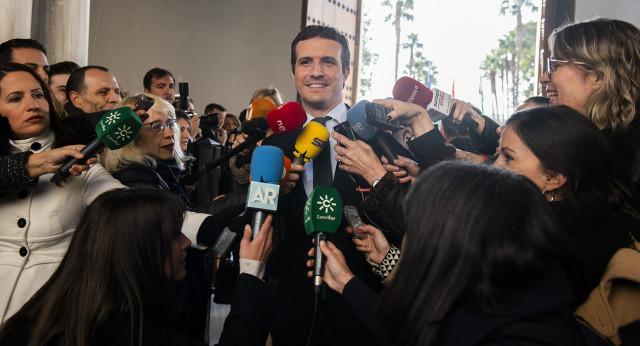 Pablo Casado en la Investidura de Juanma Moreno en Sevilla