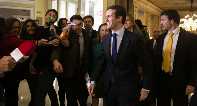 Pablo Casado en el desayuno de Nueva Economía Forum