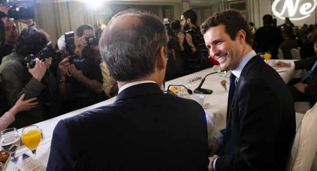 Pablo Casado en el desayuno de Nueva Economía Forum