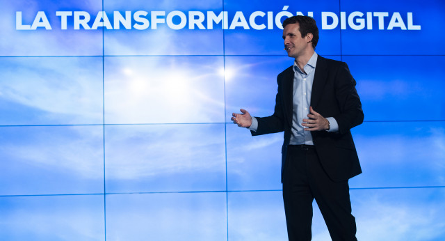 Pablo Casado en un acto sobre La Transformación Digital