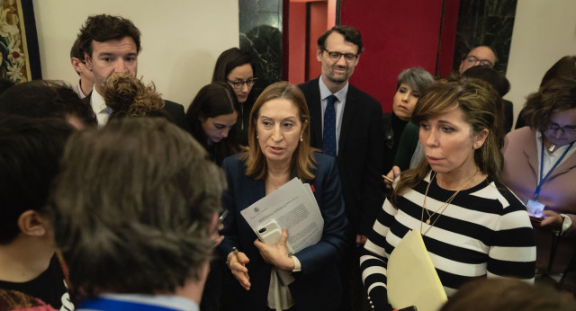 Declaraciones de Ana Pastor tras la Mesa de la Diputación Permanente