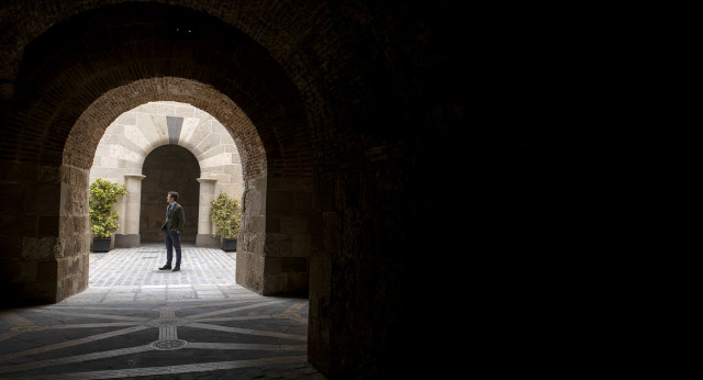 Pablo Casado en su visita a Melilla