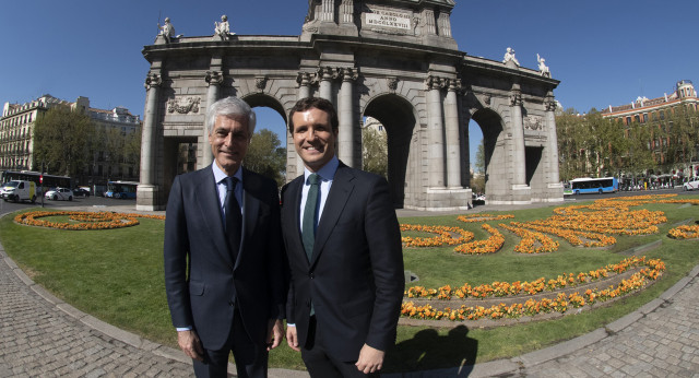 Pablo Casado en el acto de presentación de la candidatura del PP por Madrid