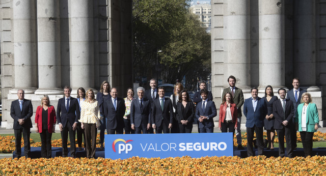 Pablo Casado en el acto de presentación de la candidatura del PP por Madrid