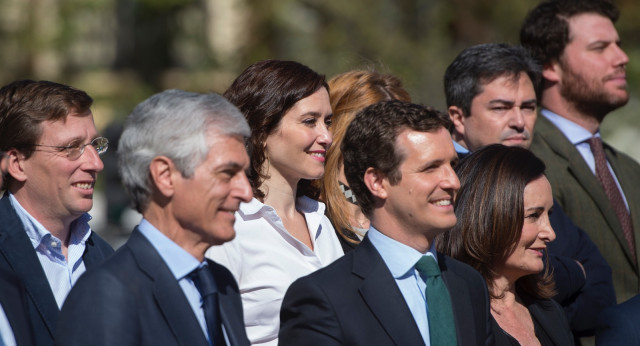 Pablo Casado en el acto de presentación de la candidatura del PP por Madrid