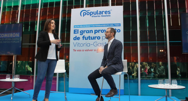 Javier Maroto, participa en la presentación del Proyecto del Partido Popular para la Alta Velocidad y el Soterramiento del tren 