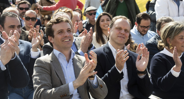 Pablo Casado en un acto en León 